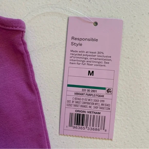 Wild Fable Size Medium Vibrant Purple Cropped Tank Top NWT - Picture 9 of 13